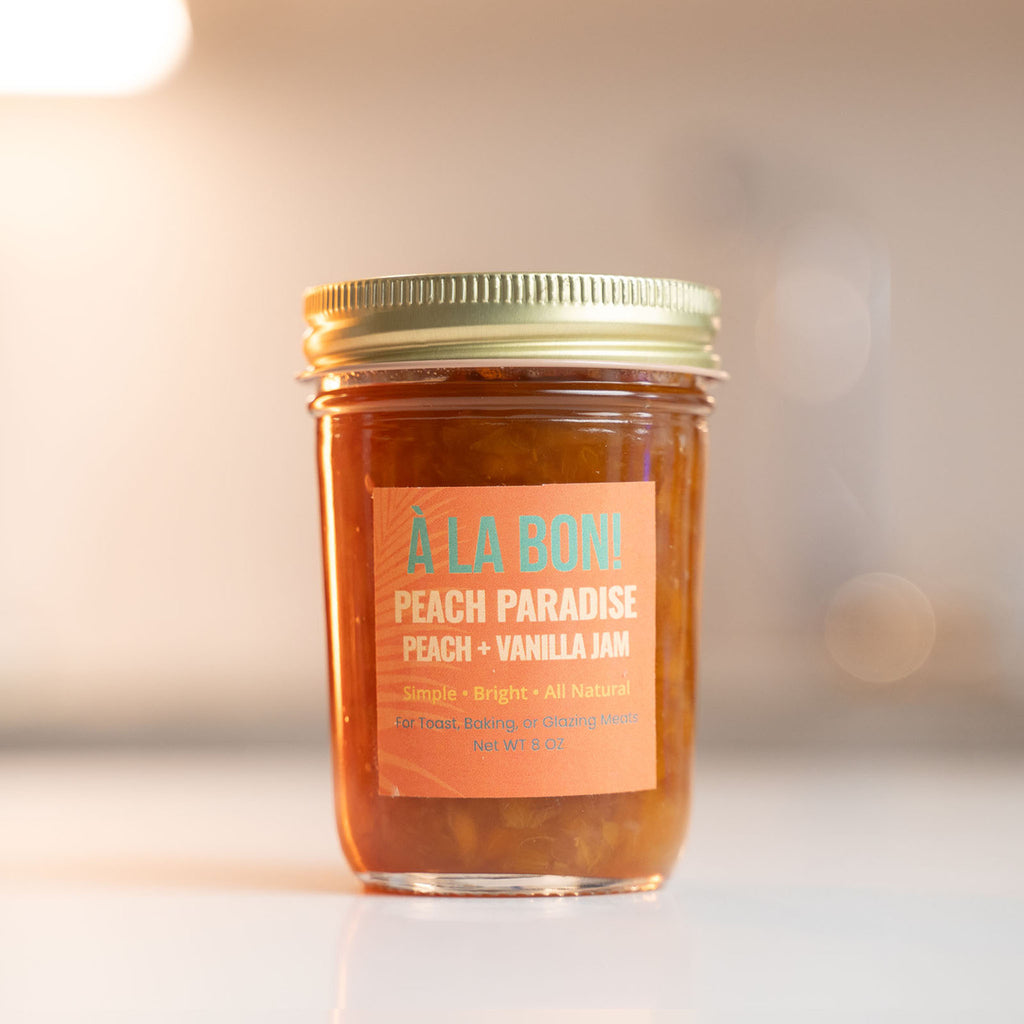 Peach & Vanilla Jam (Pèch ak Vaniy) – Caribbean Comfort in Every Jar